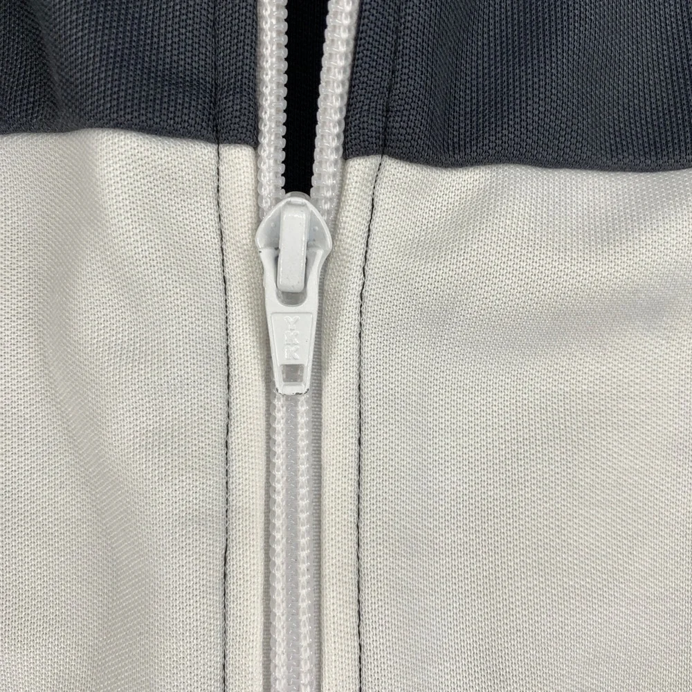 Fred Perry Sportswear Mens Track Jacket XL Grey White Black Colorblock Full Zip